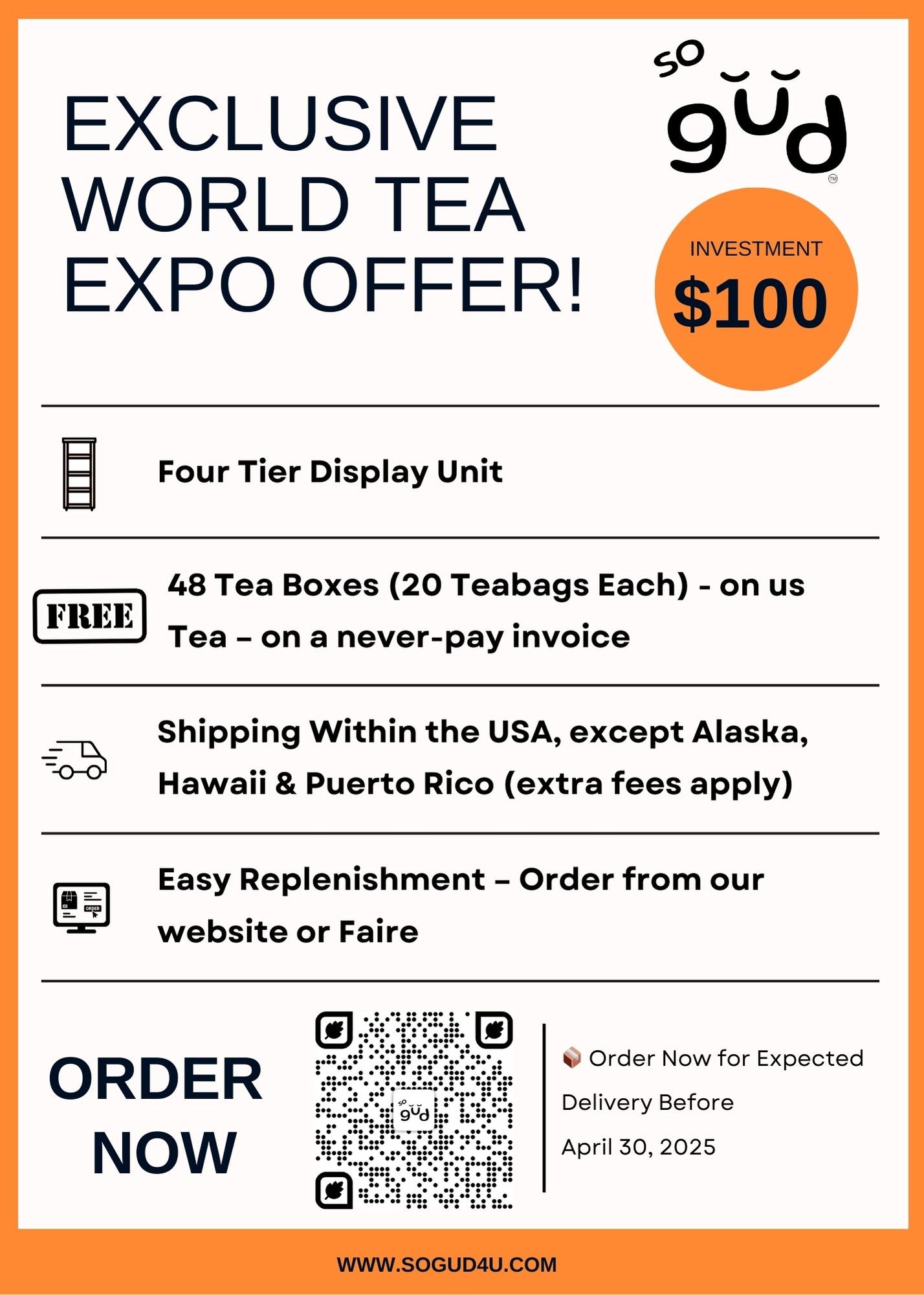 so gud™ Starter Package – Exclusive World Tea Expo Offer!