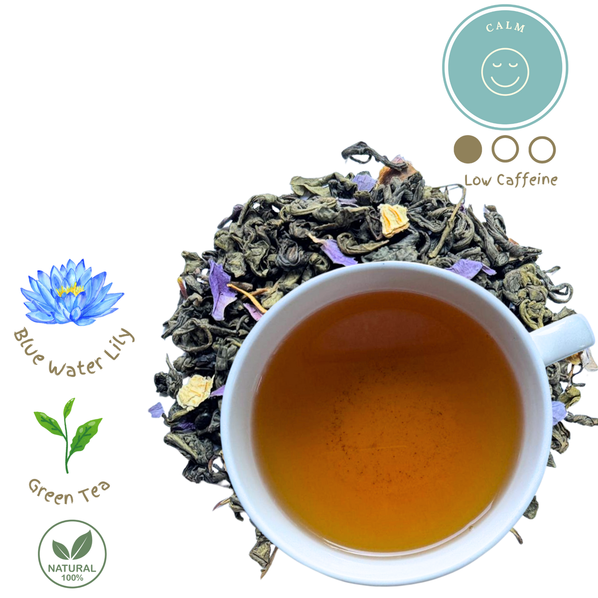 Sacred Bloom Blue Lotus Green Tea | Lotus Tea – so gud
