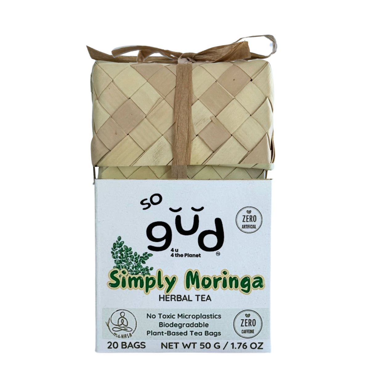 Simply Moringa Herbal Tea | Plant-based Tea Bags - 20 Tea Bags