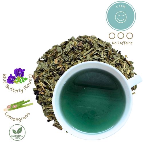 Blue Bloom Calm - Lemongrass, Blue Butterfly Pea Tea