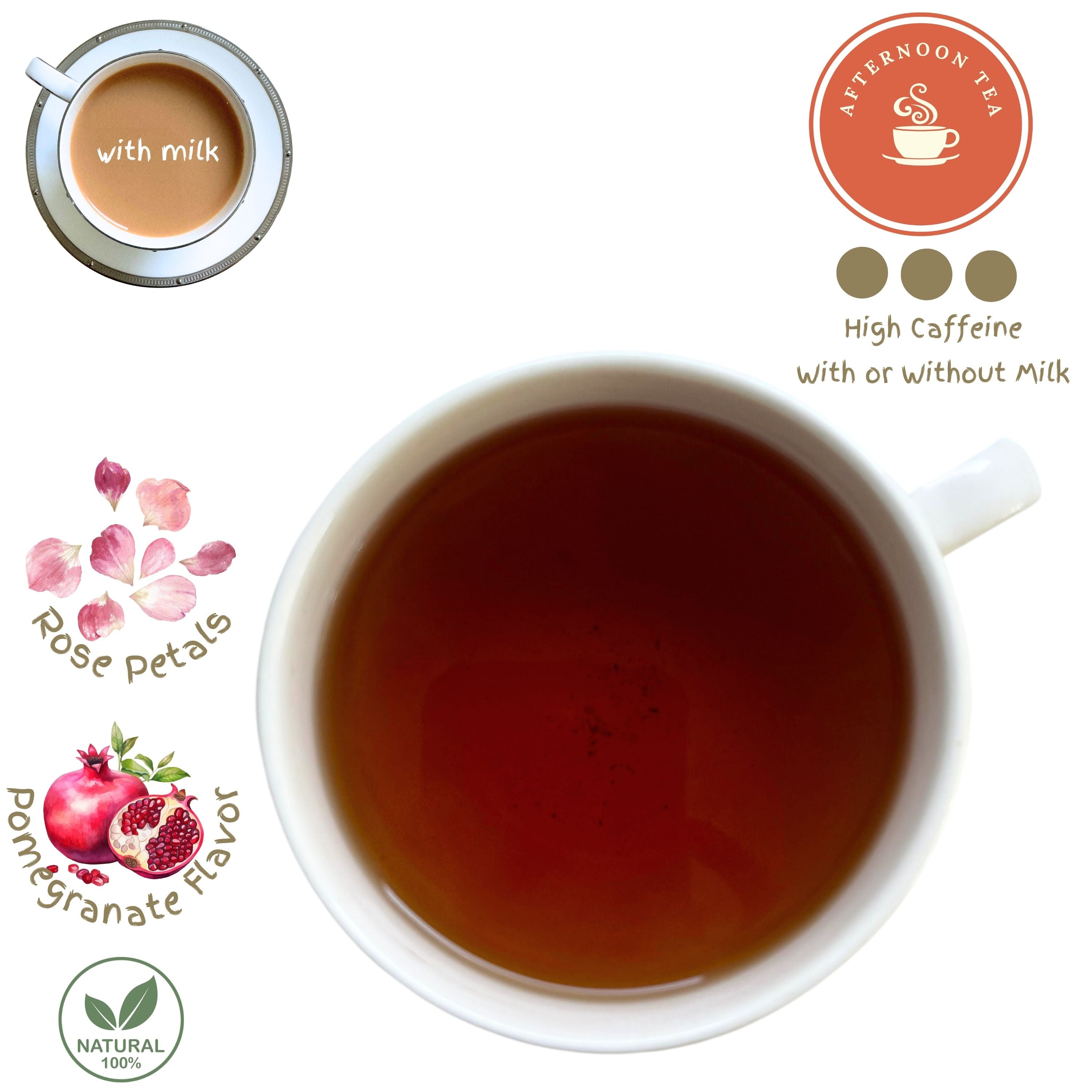 Pomegranate and Rose Black Tea