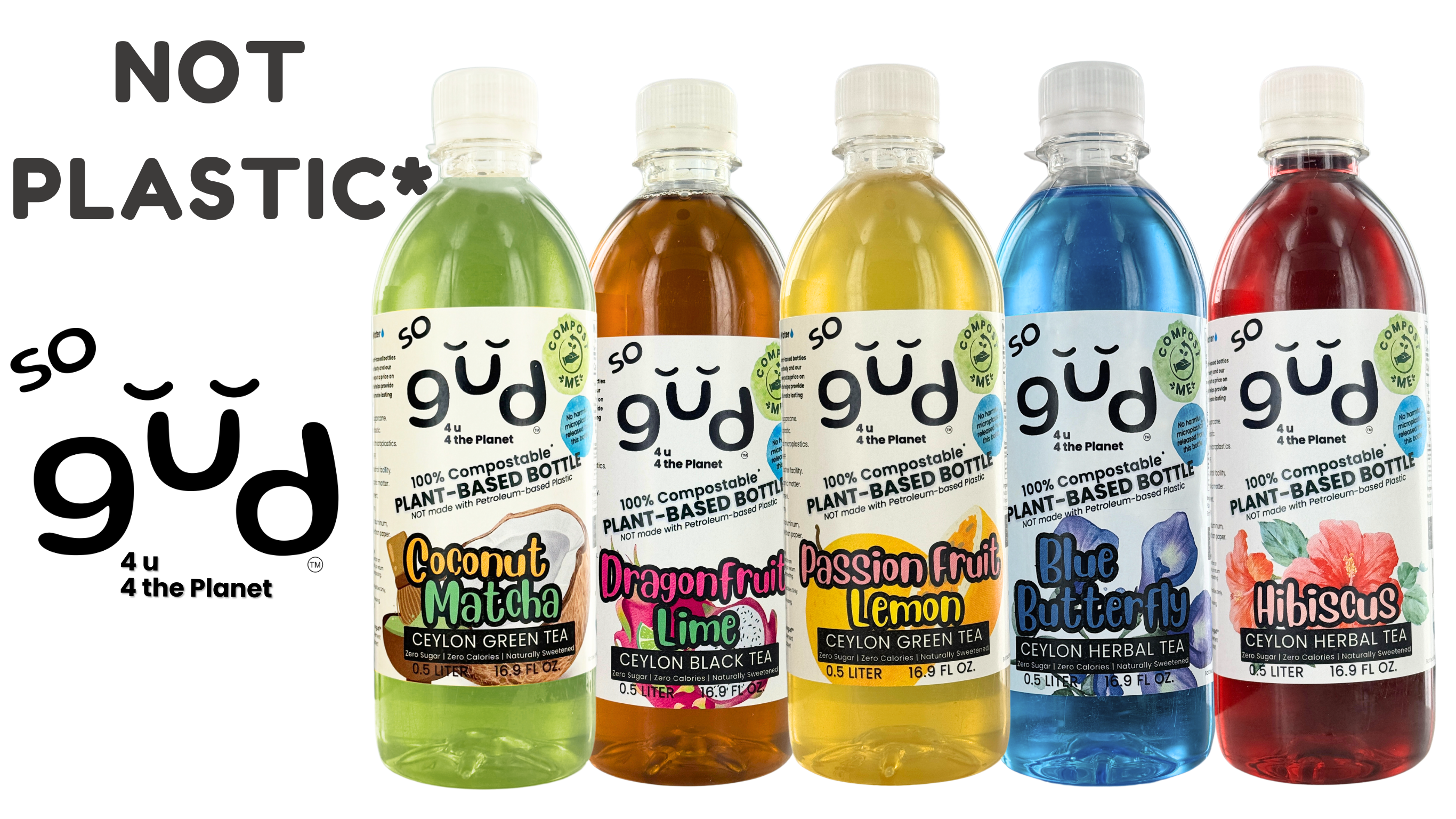 Order so gud™ Tea & Water - Plant-based Bottles - Samples - maNASA Tea